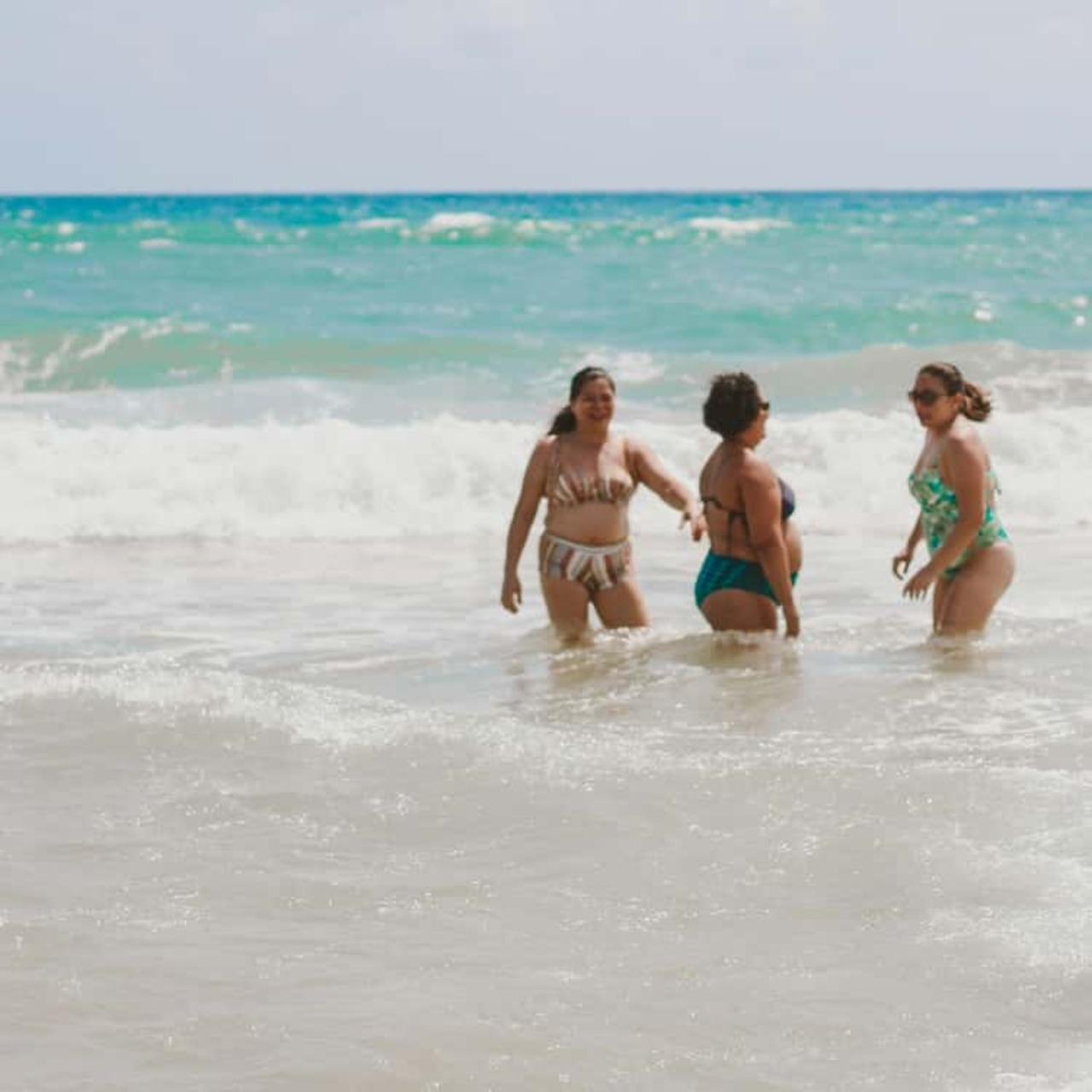 Swimming in crystal waters