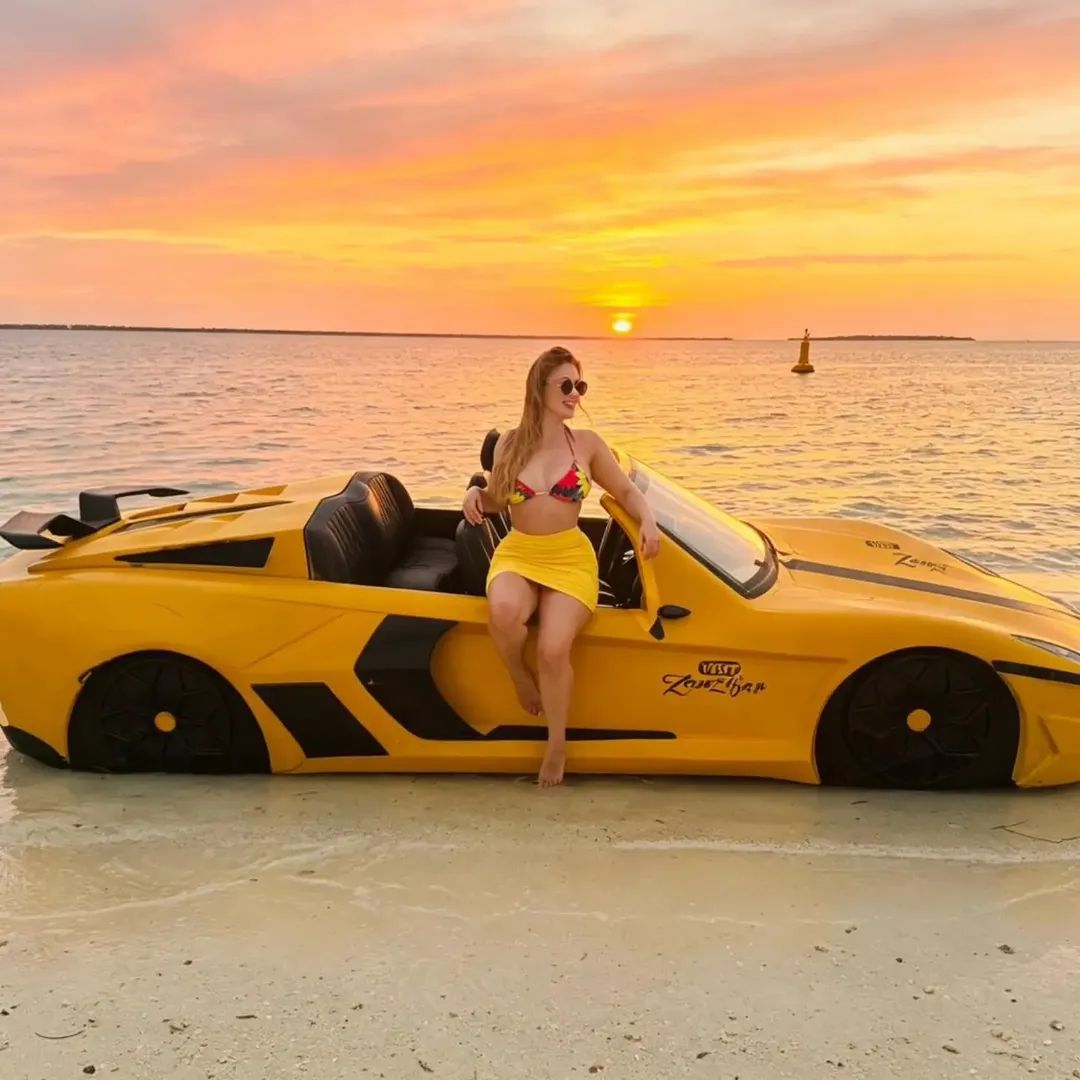 Golden sunset moment